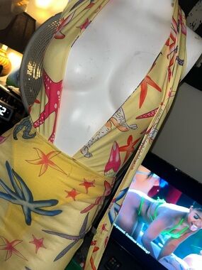 Kids Yellow Starfish One-Piece Swimsuit